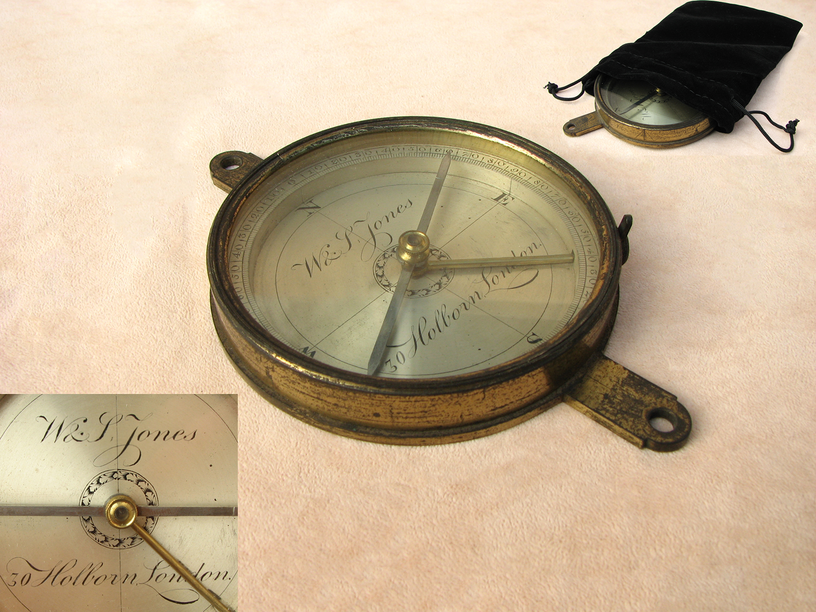 Early 19th Century Surveyors Compass by W & S Jones